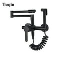thumbnail image 6 of Fodable Kitchen Faucets Solid Brass Kitchen Sink Mixer Tap Hot & Cold Wall Mounted With Spray Gun Rotating Sink Mixer ,Effortless Installation, 6 of 7