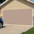 thumbnail image 5 of Beige Solid Color Garage Door Cover Banner 6 x 13 FT, Aesthetics Contemporary Luxury Garage Door Curtains Backdrop with Grommets for Indoor Outdoor Wall Party Porch Yard Decorations Background, 5 of 9