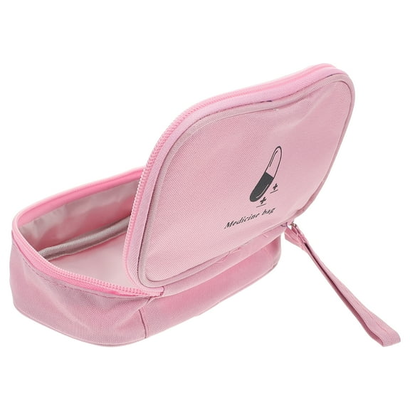 WORGEOUS Portable Empty Medicine Bag Small Travel Medicine Pouch With Zipper Handy Pills Pocket For Travel Home Camping Hiking Outdoor