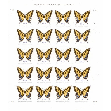 Eastern Tiger Swallowtail Sheet Of 20 Two Ounce Forever Usps Postage Eastern Tiger Swallowtail Sheet Of 20 Two Ounce Forever Usps Postage Stamps Greeting Card