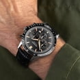 thumbnail image 4 of Sekonda Velocity Sports Men’s 45mm Quartz Watch in Black with Analogue Display, and Black Leather Strap 30017, 4 of 6