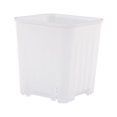thumbnail image 1 of MesaSe Flowerpot Nursery Pot Plant Pots Planter Plastic Space Saving Square Shatterproof Stackable Garden Office Window Accessory Transparent, 1 of 10