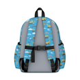thumbnail image 3 of Excavator and Crane Blue Pattern Backpack for School, Cute School Bag with Adjustable Shoulder Straps and Padded Back, 13.4"x11"x4.7", 3 of 5