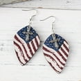 thumbnail image 4 of Gmogad Patriotic Star Earrings - Sparkly Red White Blue Acrylic - 4th of July Accessories for Women, Party, Festive Outfit - Lightweight & Stylish, 4 of 6