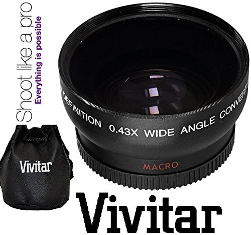 Pro HD Wide Angle Lens With Macro For Canon EOS Rebel T6i 750D T5i SL1 (58mm Compatible)
