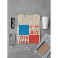 thumbnail image 3 of 4Th Of July 1776 T-Shirt Men -Image by Shutterstock, Male x-Large, 3 of 4