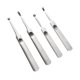 thumbnail image 3 of 4pcs Costura Groover Edge Trimmer Slotting Machine U y V en forma de bricolaje herramientas de cuero para el trabajo de talla de cuero (plata), 3 of 5