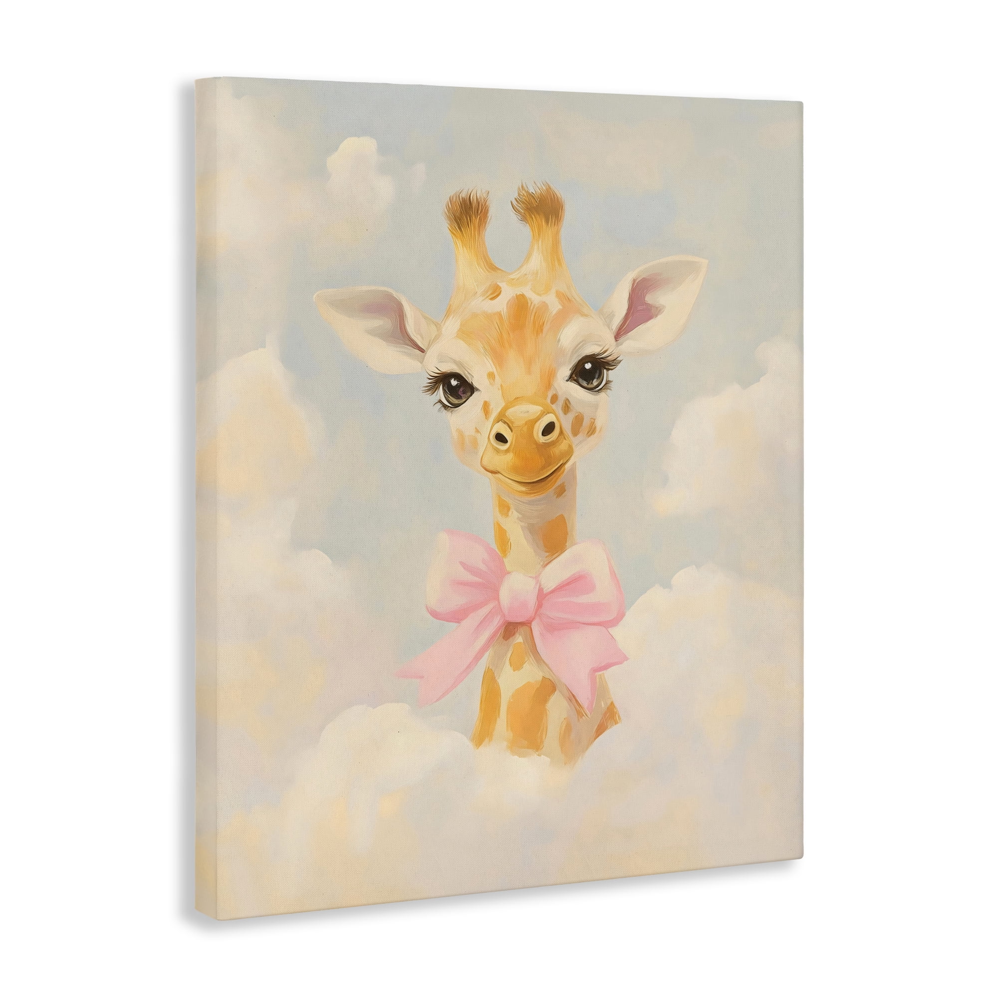 Stupell Industries Charming Giraffe In The Clouds Canvas Wall Art, design by The Prints Vibe