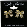 thumbnail image 2 of Mi Amore Bow Post-Earrings Gold-Tone, 2 of 2