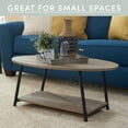 thumbnail image 4 of Household Essentials Jamestown Oval Coffee Table, 4 of 10