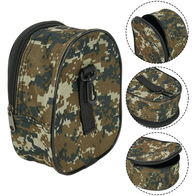 Sac de Rangement pour Moulinet de Pêche, Étui de Rangement Portable pour Matériel de Pêche, Sac de Pêche à la Mouche Vert Shenzhuyue