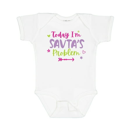 

Inktastic Child Funny Today Im Savtas Problem Gift Baby Girl Bodysuit