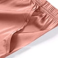 thumbnail image 6 of ylioge 2 Piece Satin Pajama Sets for Women Lace Splice Sleeveless Tank Tops Wide Leg Shorts Trendy Solid Color Soft Homewear Sleepwear Pajamas Outfits, 6 of 6