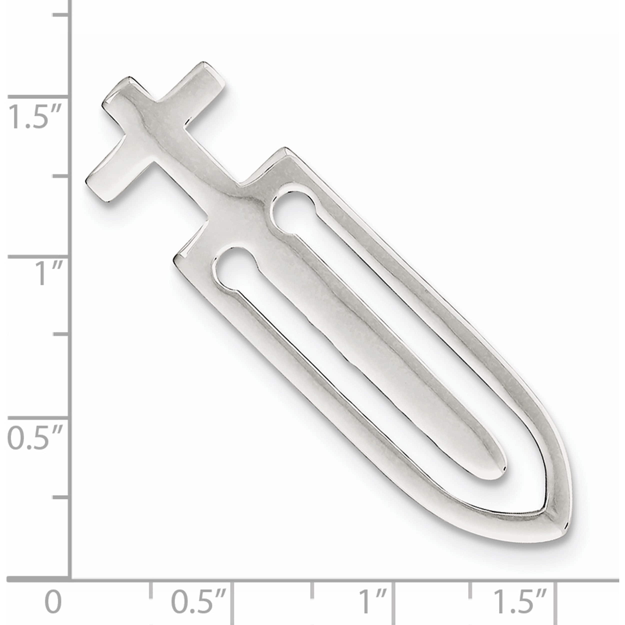 Sterling Silver Cross Bookmark Made In United States qq100