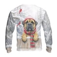 thumbnail image 2 of Playful Bullmastiff Welcomes Winter Snowy Day with Cardinal Bird All Over Print 3D Sweatshirt Unisex Merch Dog Lover - 2017, 2 of 6