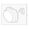 Genuine OE GM Fog Lamp Assembly - 25949920