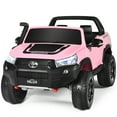 thumbnail image 1 of Gymax 2*12V Licensed Toyota Hilux Ride On Truck Car 2-Seater 4WD w/ Remote Control Pink, 1 of 10