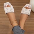 thumbnail image 3 of Ladies' low heeled sandals, breathable, comfortable, non slip, suitable for home work and leisure, outdoor foot on vacation slippers, 3 of 6