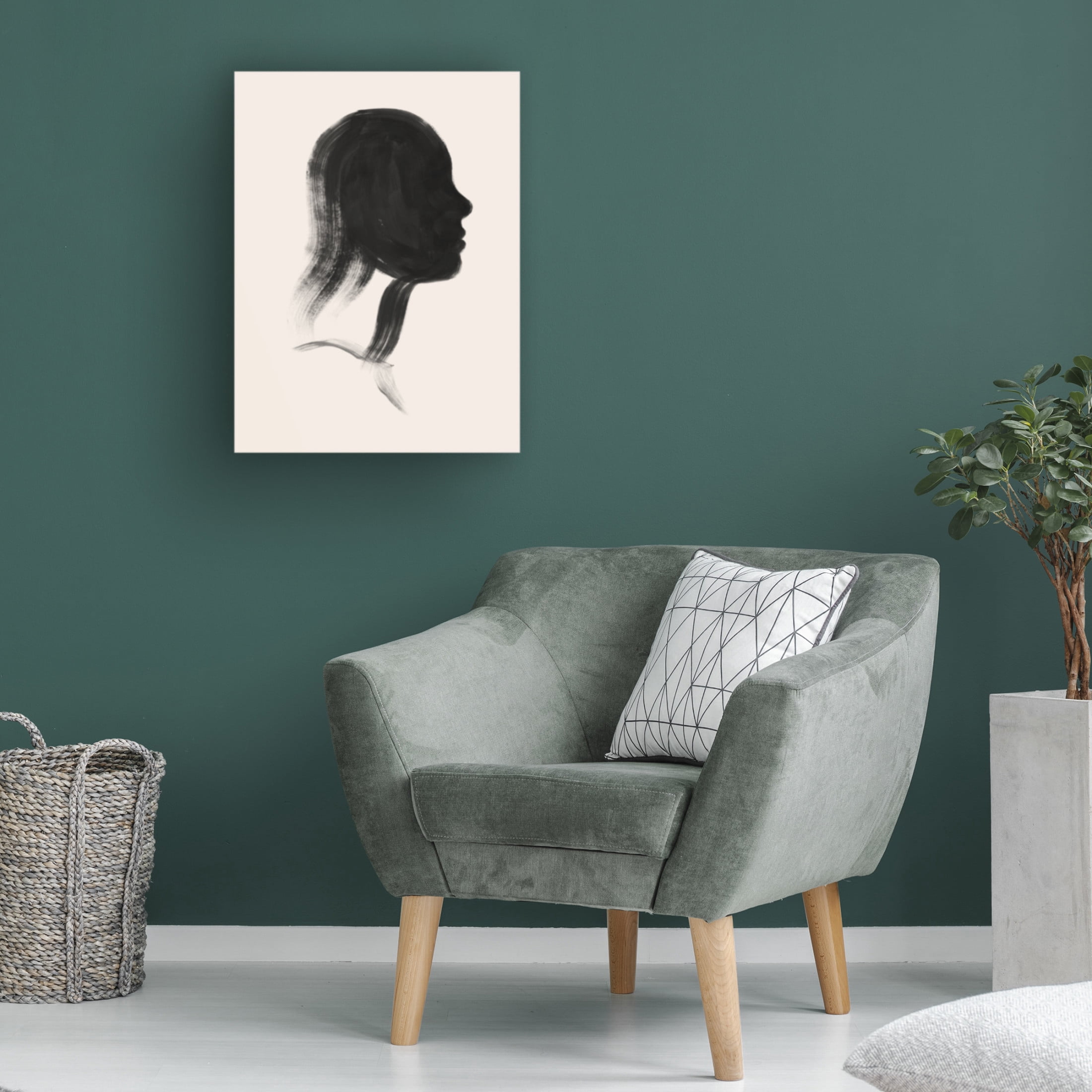 Trademark Fine Art Grace Popp  Brushstroke Cameo III Canvas Wall Art