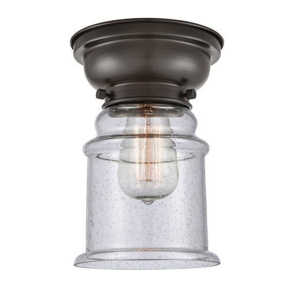 Innovations 623-1F-OB-G184-LED Canton 1 Light 9 inch Flush Mount, Oil Rubbed Bronze