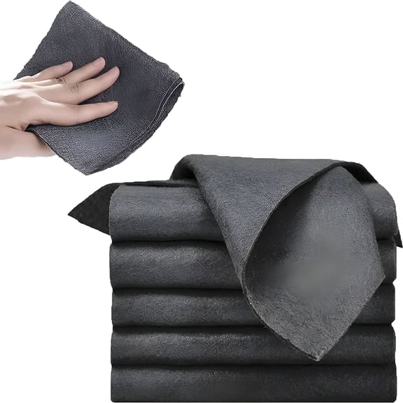 ACDANC 5Pcs Mini Thickened Magic Cleaning Cloth,Streak Free Reusable Microfiber Cleaning Rags (11.8*11.8 IN)