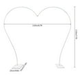thumbnail image 2 of DIY Heart-shaped Arch Rack Garden Flower Balloon Backdrop Stand Wedding Decor, 2 of 12