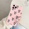 thumbnail image 1 of Phone Case for For Apple iphone 13 Pro Max 13Mini Girls Anti-drop Cartoon Cinnamoroll Kuromi Hello Kitty Silicone Printed Cover ZR, 1 of 7