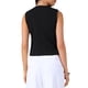 thumbnail image 3 of CHALECO SIN MANGAS DE CUELLO REDONDO PARA MUJER INSPIRAR CHIC, CON BOTONES FLORALES, CHAQUETA DE NEGOCIO CASUAL NEGRA, 3 of 6