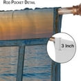 thumbnail image 6 of Beach Blackout Curtians Sea Sunset with Sunset Sun Nature Coastal View Window Treatment for Living Room Decor 42x84in,2 Panel Set, 6 of 6