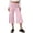 CX51_Pink, variant on Fold Over Capri Yoga Pants for Women Low Rise Wide Leg Cropped Gaucho Capri Pants Summer Plaid Culottes Beach Bottoms Gray S