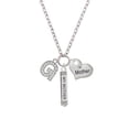 thumbnail image 2 of Delight Jewelry Silvertone Crystal Initial - G - Always My Mother Bar Zoe Necklace, 2 of 4