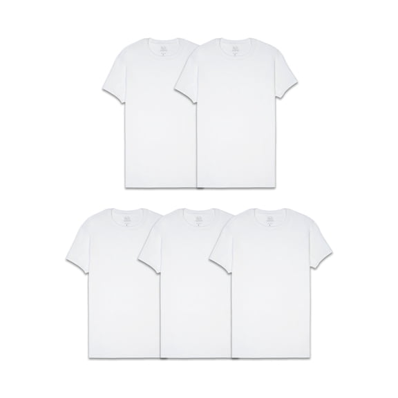 Fruit of the Loom Men's White Crew Undershirts, Sizes S-3XL