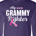 thumbnail image 4 of Inktastic Breast Cancer Awareness My Grammy is a Fighter Long Sleeve T-Shirt, 4 of 5