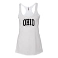 thumbnail image 2 of Wild Bobby State of Ohio College Style Women Tri-Blend Racerback Tank Top, 2 of 6