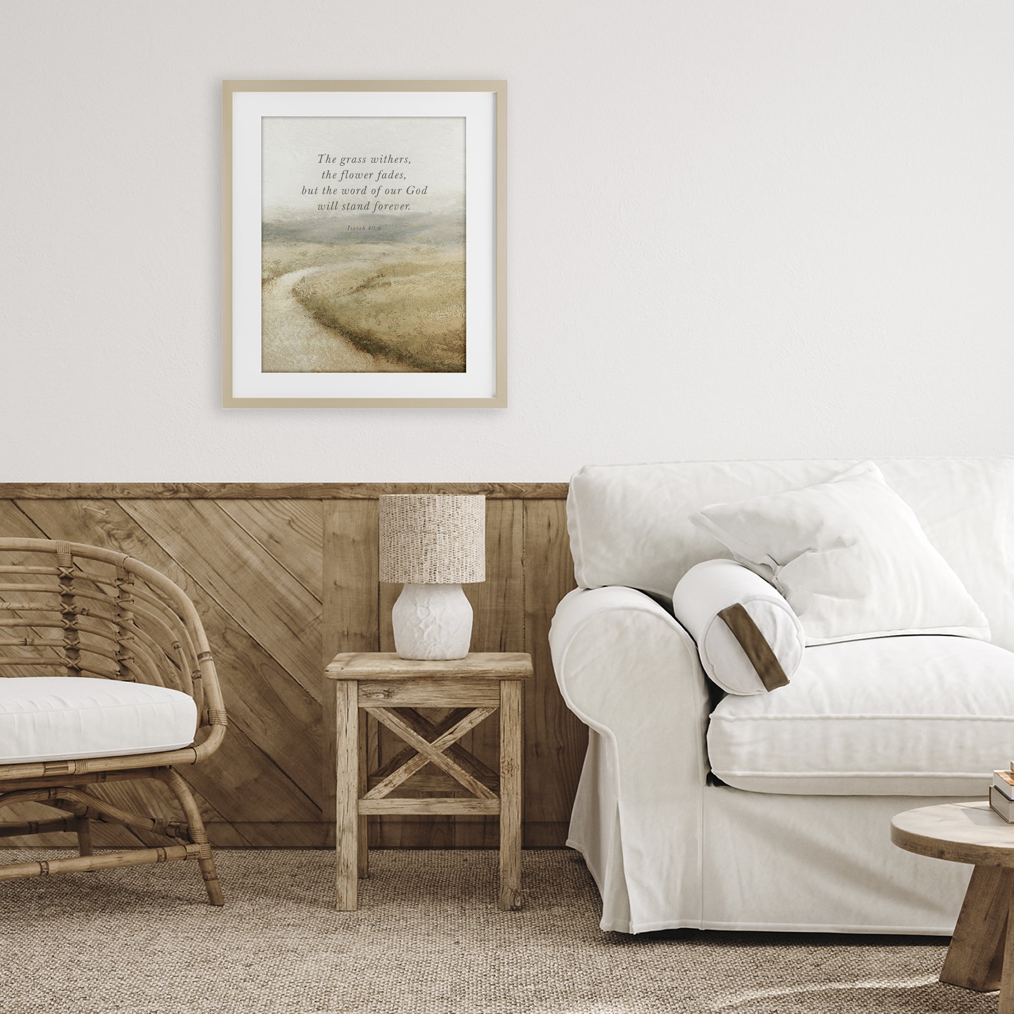 Stupell Industries Word Of God Isaiah Proverb Birch Framed Print Under Glass, design by John Spaeth