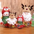 thumbnail image 1 of Caja de regalo de dulces de cristal, tamaño de sombrero de felpa de alce navideño, escaparate, latas de caramelos de regalo creativas, 1 of 5