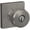 Silver, variant on Schlage F51ASWA622COL Custom Swanson Single Cylinder Keyed Entry Door Knob Set - Black