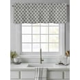 thumbnail image 4 of Plaid Valances for Windows, Rod Pocket Kitchen Valance Curtains - Soft & Washable Small Window Treatment for Living Room,&nbsp;Bathroom, Grey , 42x12 Inch, 1 Panel, 4 of 9