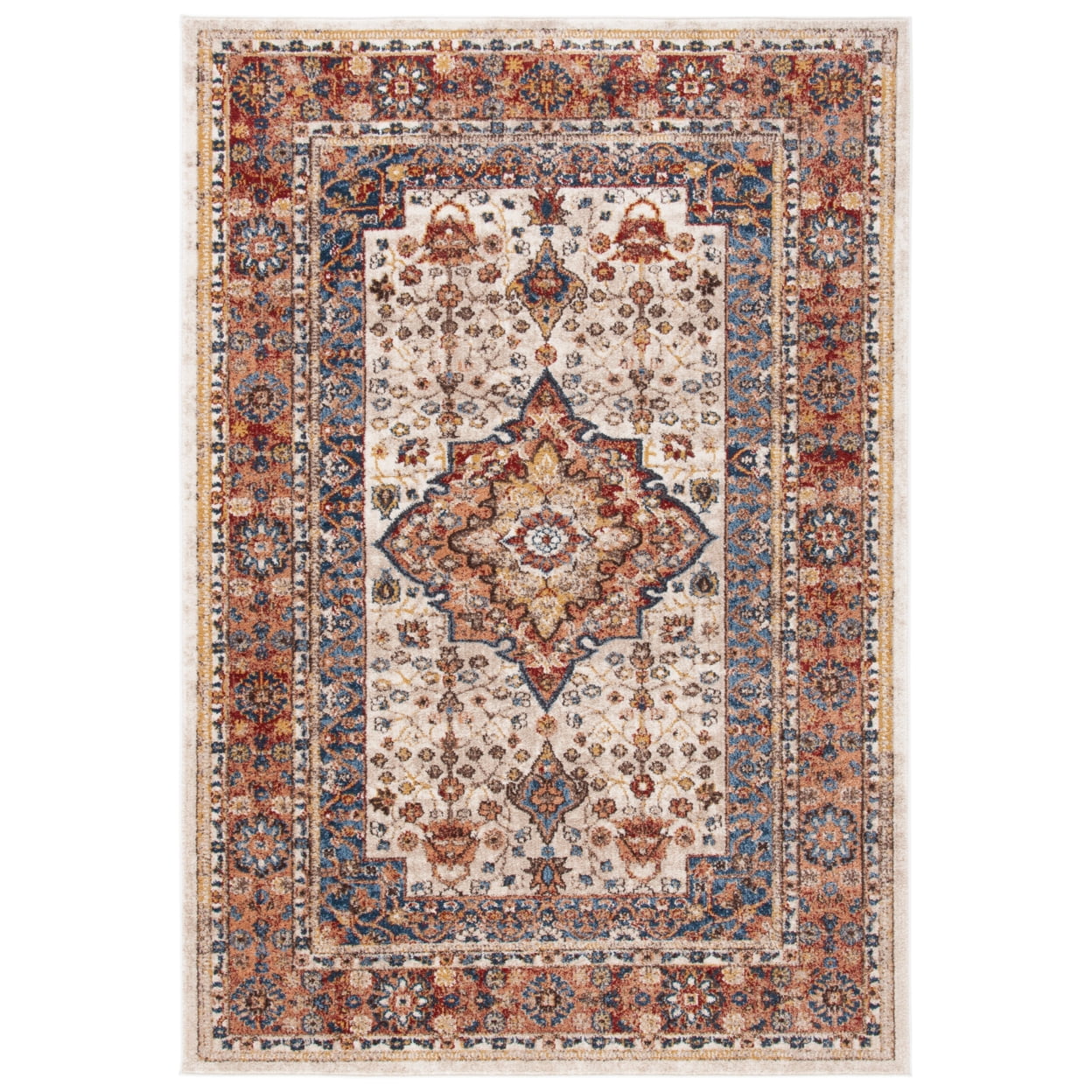 Safavieh Tappeto Runner Bijar 76x12 Cm - Tradizionale Orientale, Rosso, Resistente Alle Macchie, Per Soggiorno E Ingresso - 3