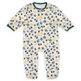 thumbnail image 2 of Infant & Newborn WEAR by Erin Andrews Green Bay Packers Holiday Full-Zip Sleeper & Bib Set, 2 of 3