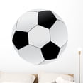 thumbnail image 1 of Soccer Ball Illustration Wall Decal by Wallmonkeys Peel and Stick Graphic (36 in W x 36 in H) WM99174, 1 of 4