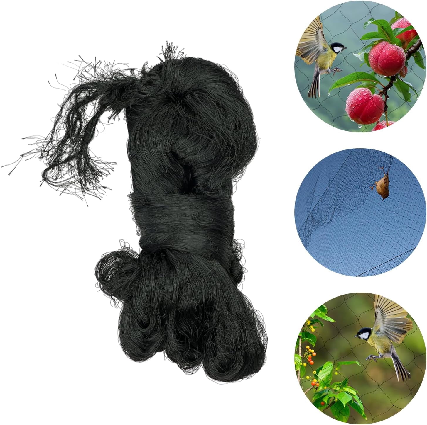 Miumaeov 50x100ft Garden Bird Netting,Heavy Duty Reusable Garden Fence Net Protect Vegetable Plants Fruit Tree Chicken Coop from Birds and Other Animals