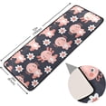 thumbnail image 2 of SKYSONIC 2X6 Feet Axolotls and Flowers Runner Rug with Rubber Backing, Hand Drawn Non Slip Entryway Rug Runner Washable Soft Area Rug Carpet for Hallway Bedroom Kitchen Decor, 2 of 6