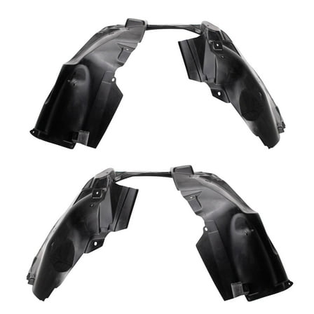TRQ Front Inner Fender Liner Set Fits Select 2017-2022 Jeep Compass CH1248189 CH1249189