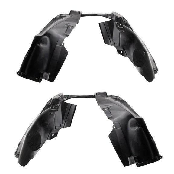 TRQ Front Inner Fender Liner Set Fits Select 2017-2022 Jeep Compass CH1248189 CH1249189