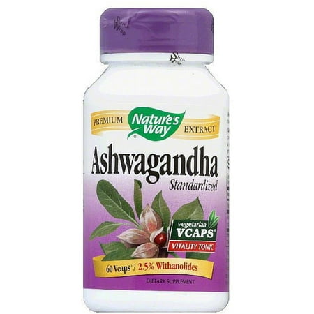 nature s way ashwagandha standardized vegetarian capsules 60 ea