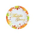 thumbnail image 2 of LSLJS Thanksgiving Round Paper Plates Disposable Autumns Party Decorations Maple Leaf Pumpkin Print Tableware for Thanksgiving Holiday Decorations Thanksgiving Decorations, 2 of 6