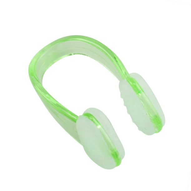 Natación clip unisex enchufe suave protector de natación verde