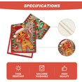 thumbnail image 5 of Wood Gingerbread Candy Cane Christmas Table Runner, Seasonal Winter Kitchen Dining Table Decoration for Home Party Decor 13x72 Inch, 5 of 6