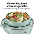 thumbnail image 5 of Hamilton Beach 3-in-1 Egg Cooker for Hard Boiled Eggs, Poached and Omelets, 7 Egg Capacity, Mint, 5 of 8